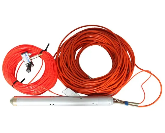 ASTM D7400 3c Geophon-Bohrloch-Triaxial-Geophone für seismische Untersuchungen im Bohrloch. Bohrloch-Geophon-Saiten